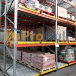 Push Back Rack for Warehouse Storage